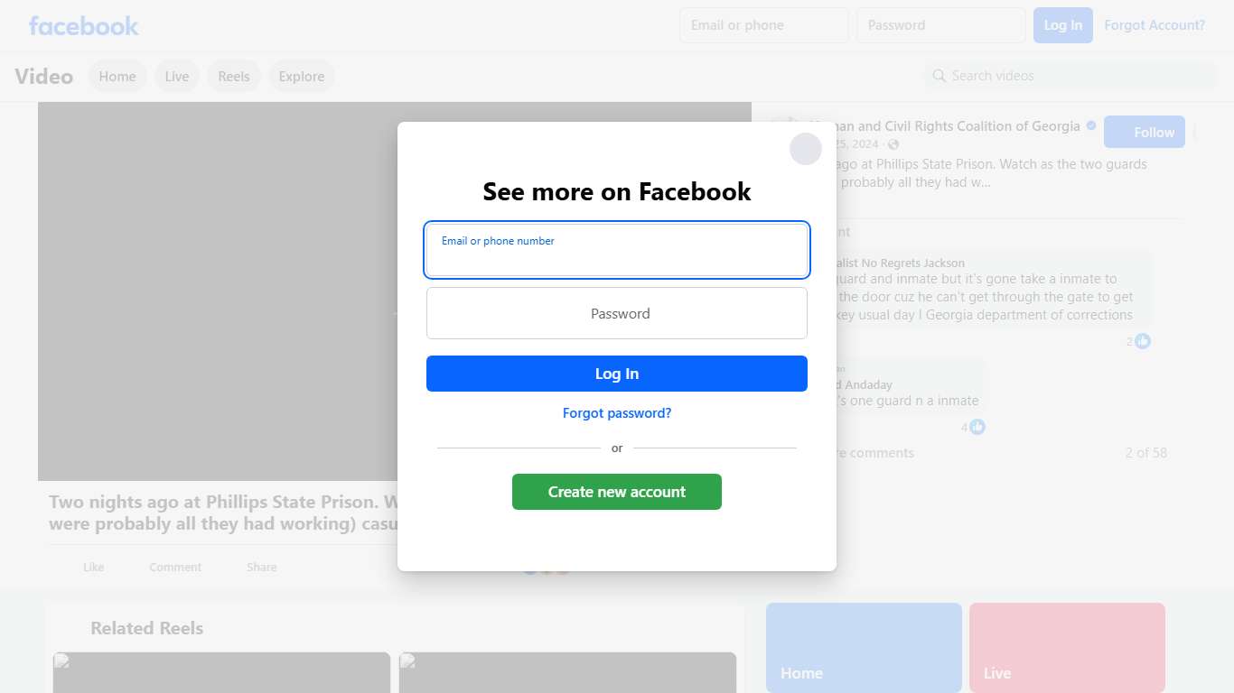 Two nights ago at Phillips State Prison. Watch as the two guards (which were probably all they had working) casually walk towards this building. GDC of course has not come forward with any details on this, and how the fire started. | Human and Civil Rights Coalition of Georgia | Facebook